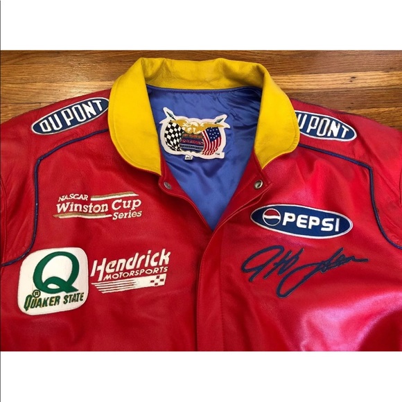 Jeff Hamilton Rainbow Racing NASCAR Leather Jacket - Picture 5 of 9